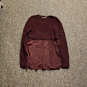 Urban Outfitters maroon long sleeve